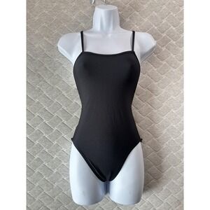Jolyn Swimsuit Womens 28 Black Brandon One Piece Cross Back Athletic Swimwear